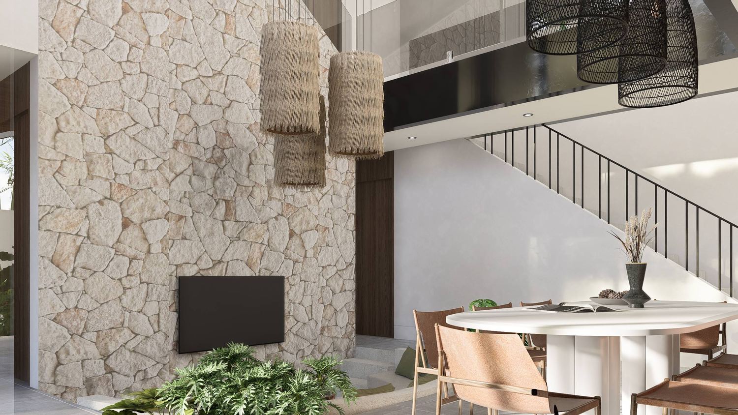 Living en double hauteur