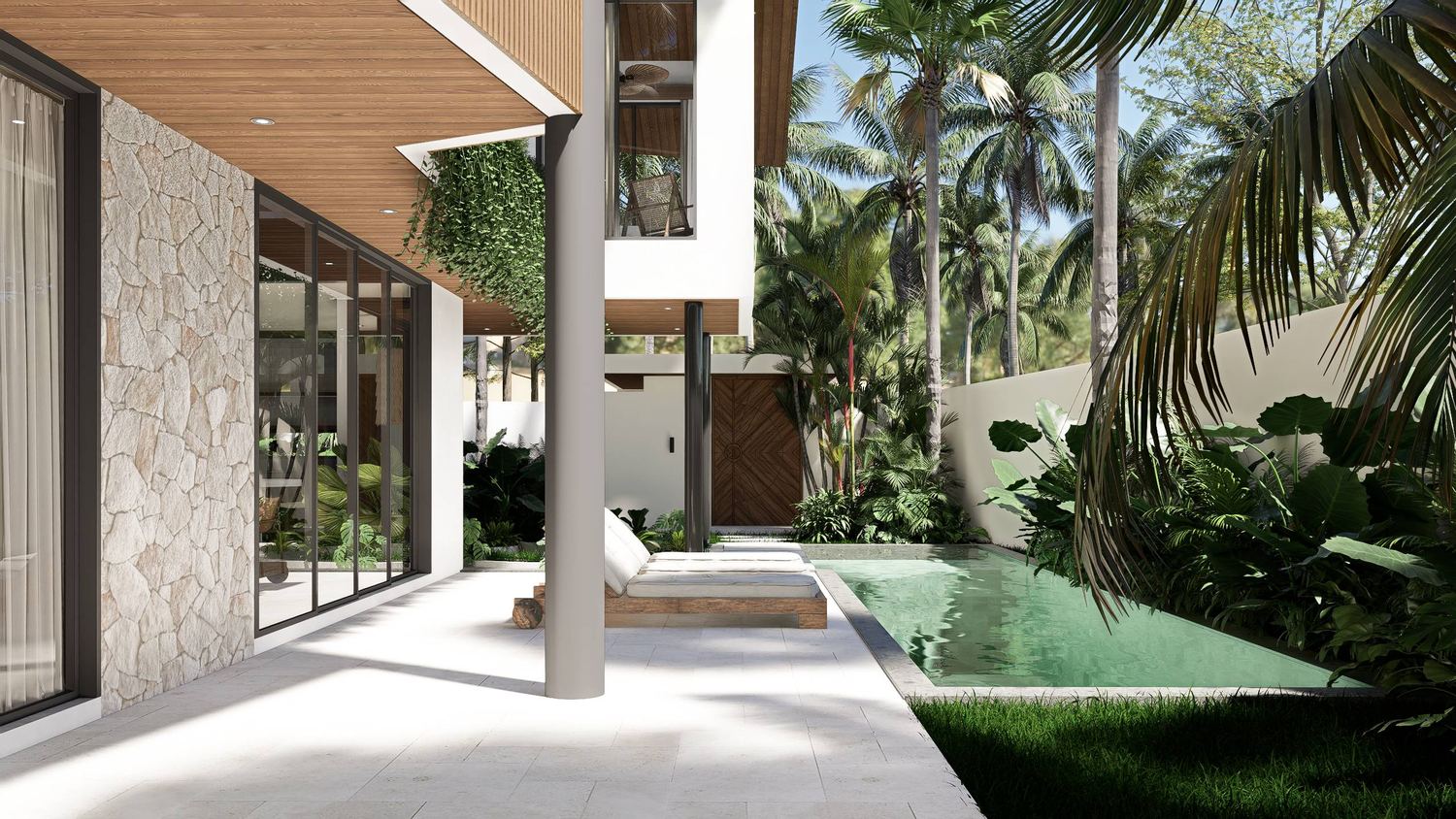 Piscine et pooldeck